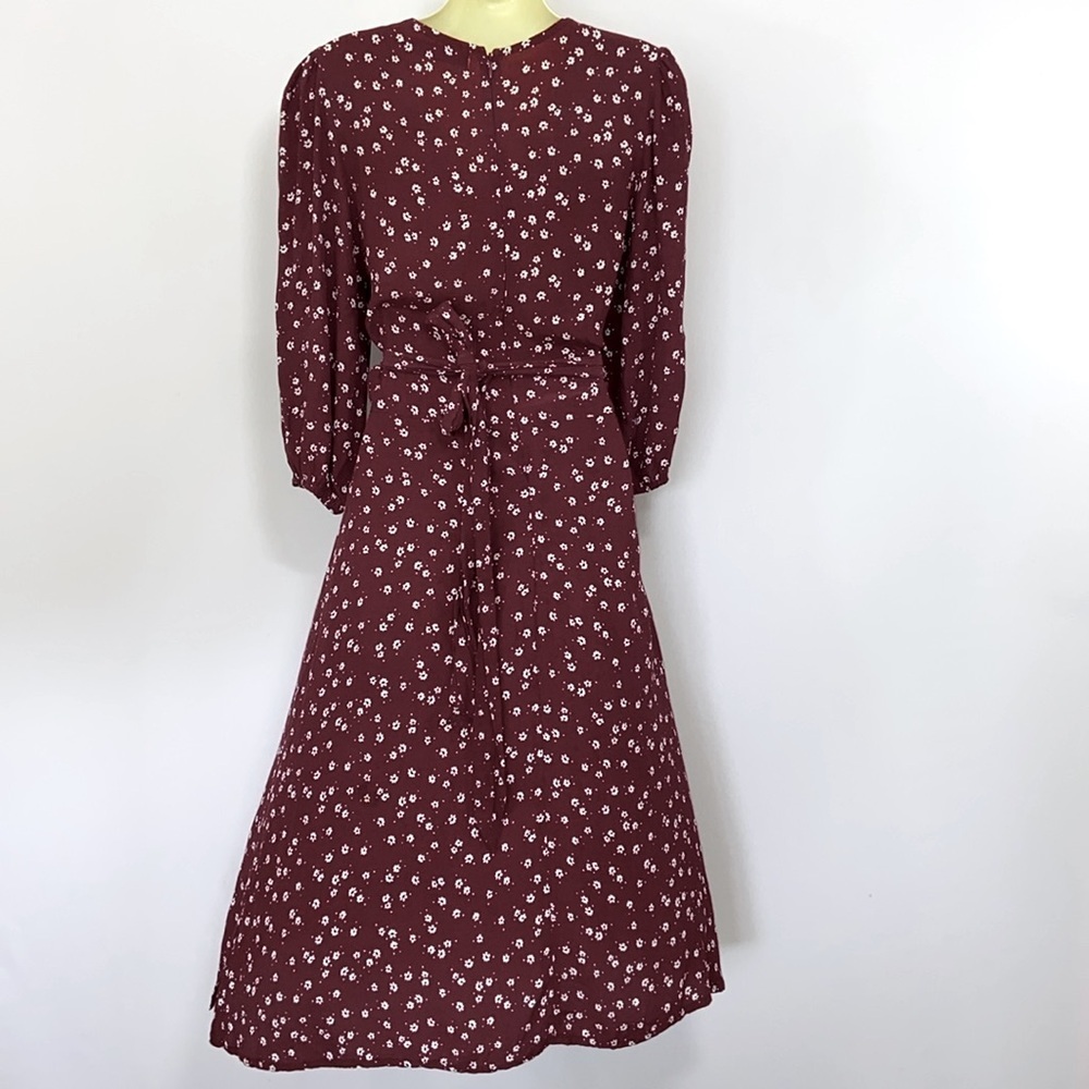 Faithfull The Brand For Anthropologie Dress “Chloe” Fit&Flare Nwot Sz 4 - Picture 6 of 8